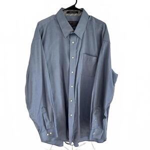 Forsyth of Canada Wrinkle-Free Cotton Blue button Down Shirt - 2XL